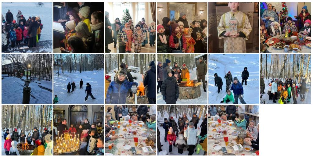 Святочные дни на приходе храма Св. мч. Уара в Вешках
